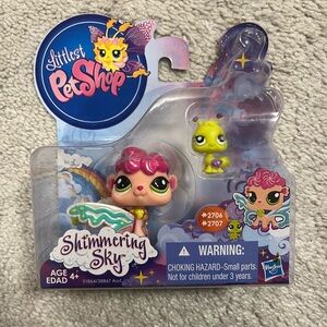 Littlest Pet Shop Shimmering Sky Fairies #2706 #2707 - New in Box
